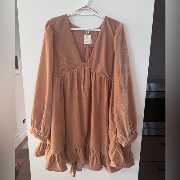 NWT Velour Estella Free People Dress - Picture 2 of 7
